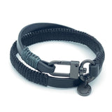 Wide Hand-knotted Double Wrap Bracelet