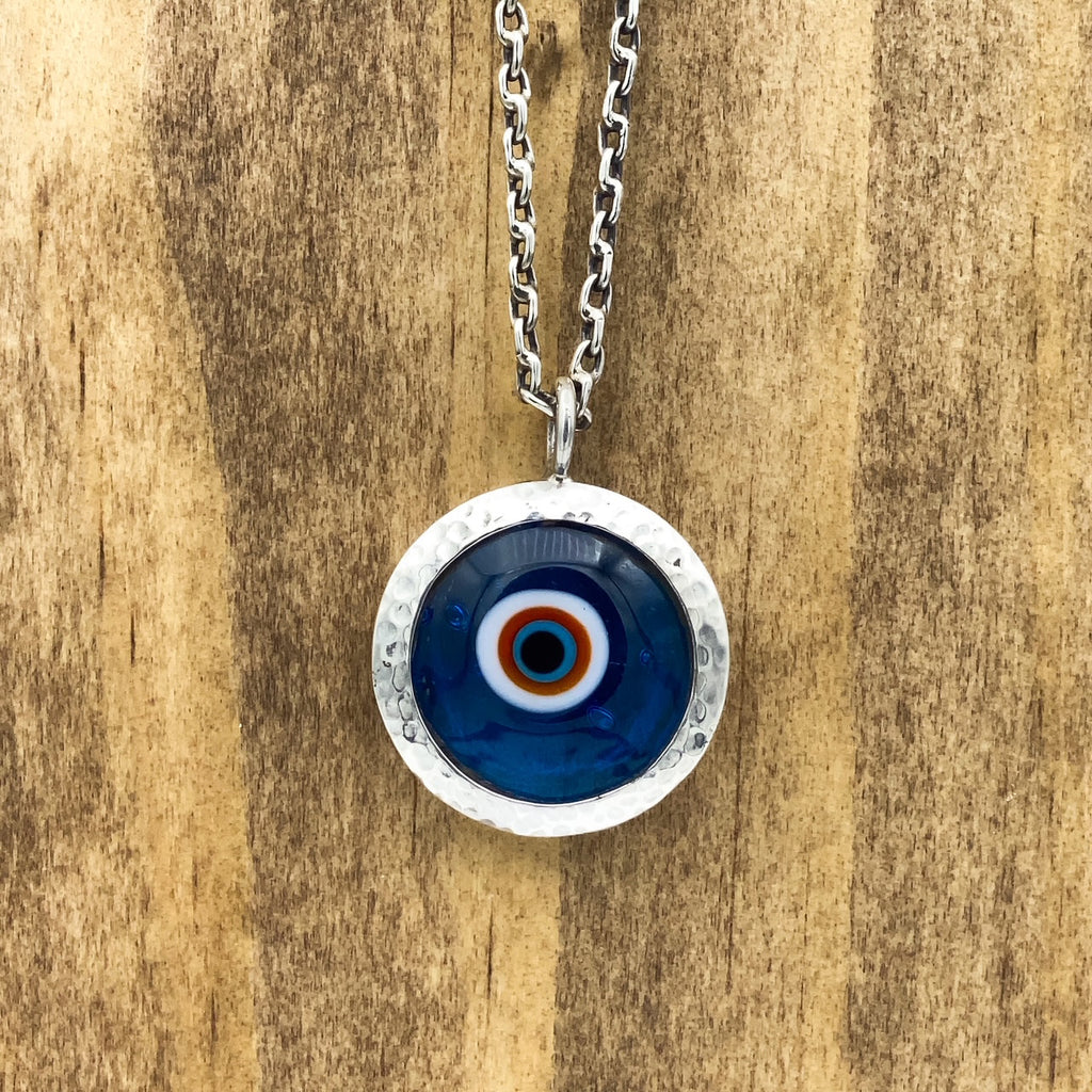 Evil Eye Murano Glass Pendant Necklace – Caputo & Co.