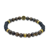 Triple Ring Gemstone Stretch Bracelet