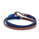 Hand-knotted Leather Double Wrap