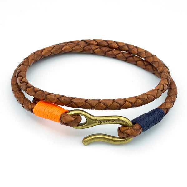 HBCU Leather Double Wrap Bracelet