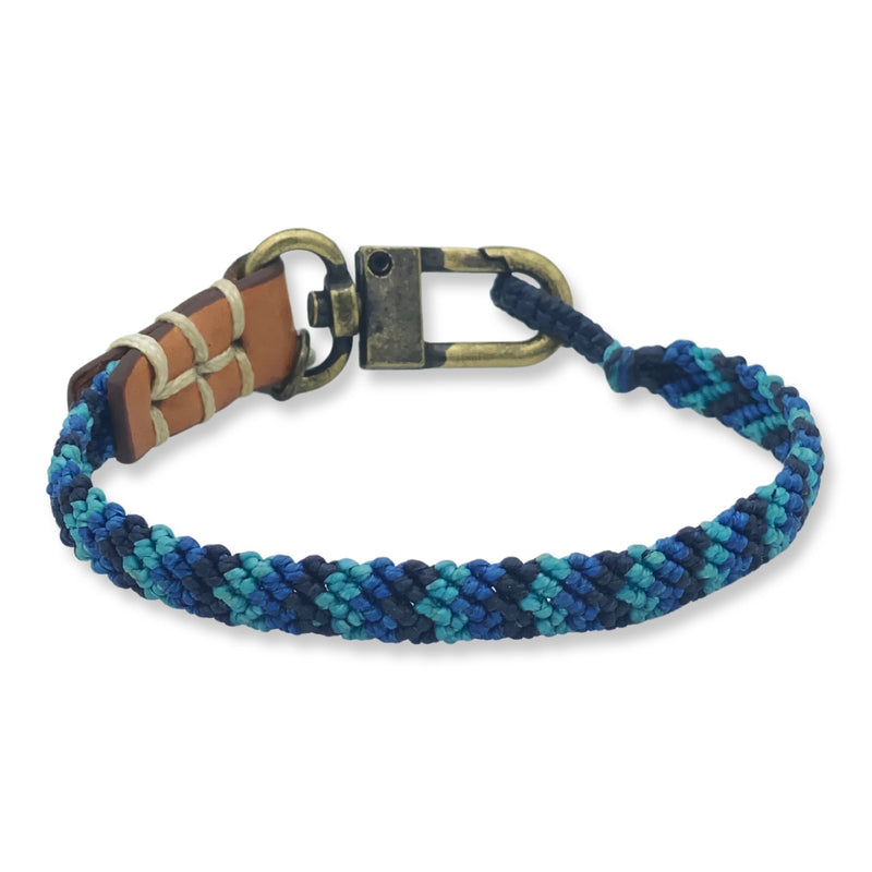 Hand-knotted Stripe Chevron Bracelet