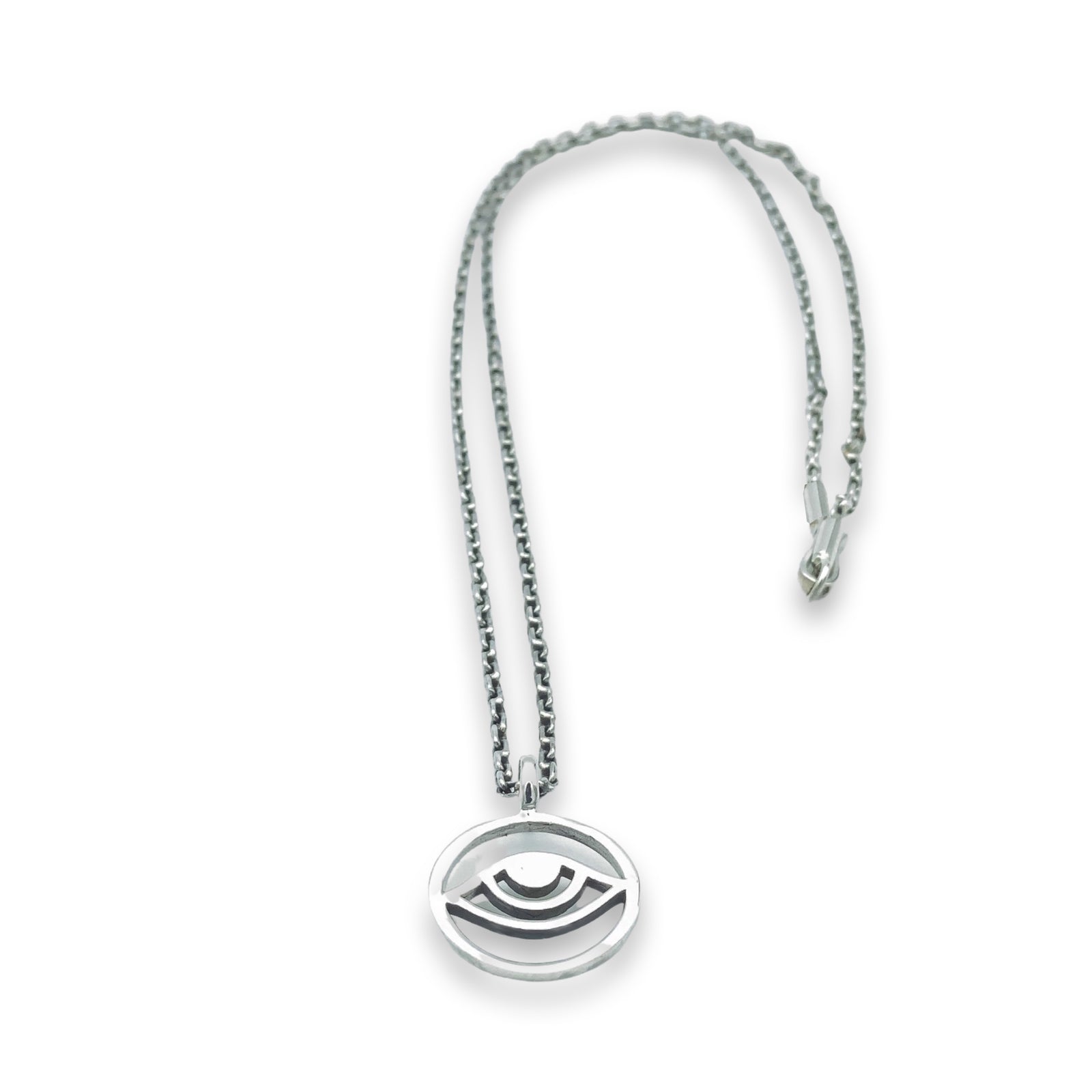 Medallion Evil Eye Pendant Necklace – Caputo & Co