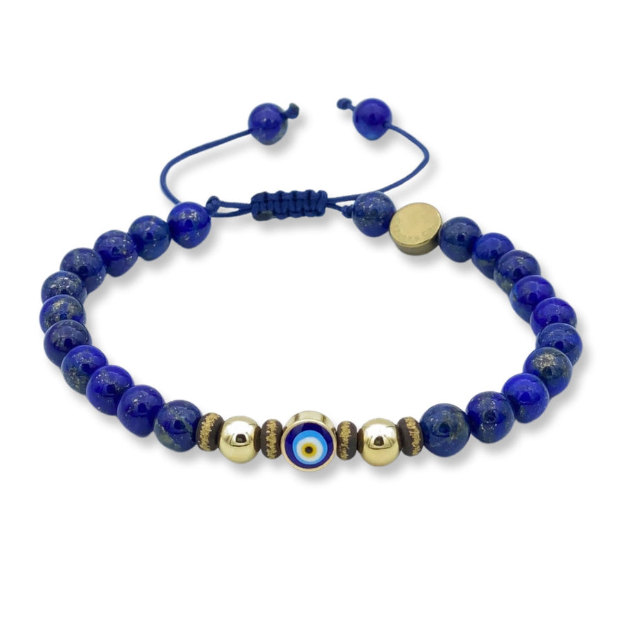 Evil Eye Gem And Brass Bracelet – Caputo & Co.