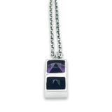 Double Pyramid Pendant Necklace