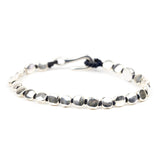 Hand-knotted Silver Bracelet