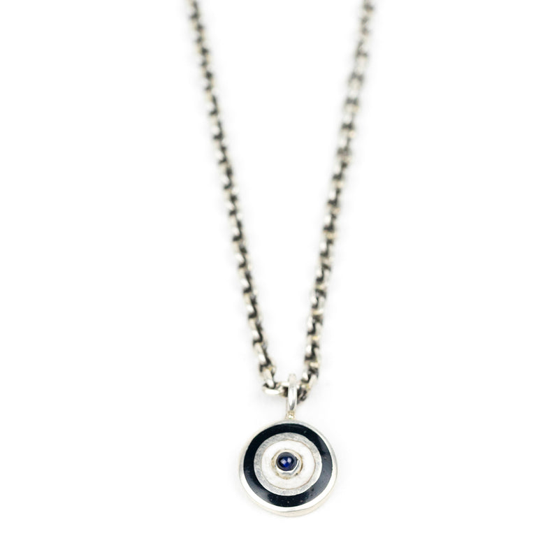 Sapphire Evil Eye Necklace