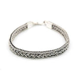Wide Artisan Silver Bracelet