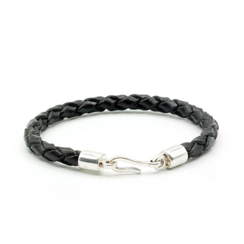 Italian Braided Silver Hook Bracelet – Caputo & Co.