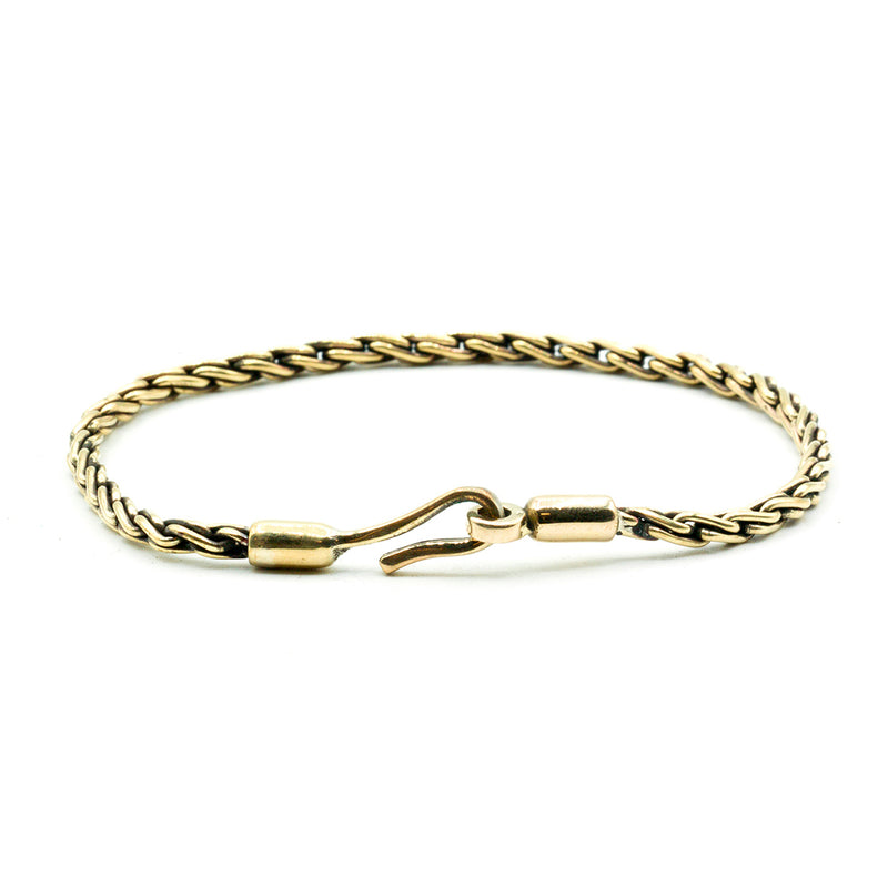 Brass Chain Rope Bracelet