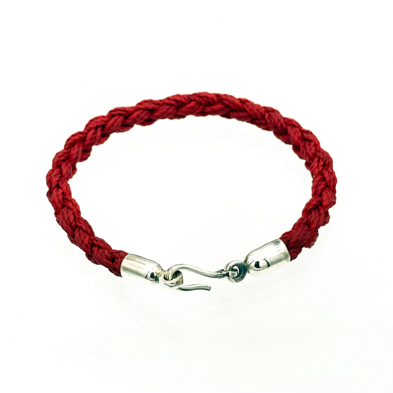 Hand-braided Waxed Cord Bracelet