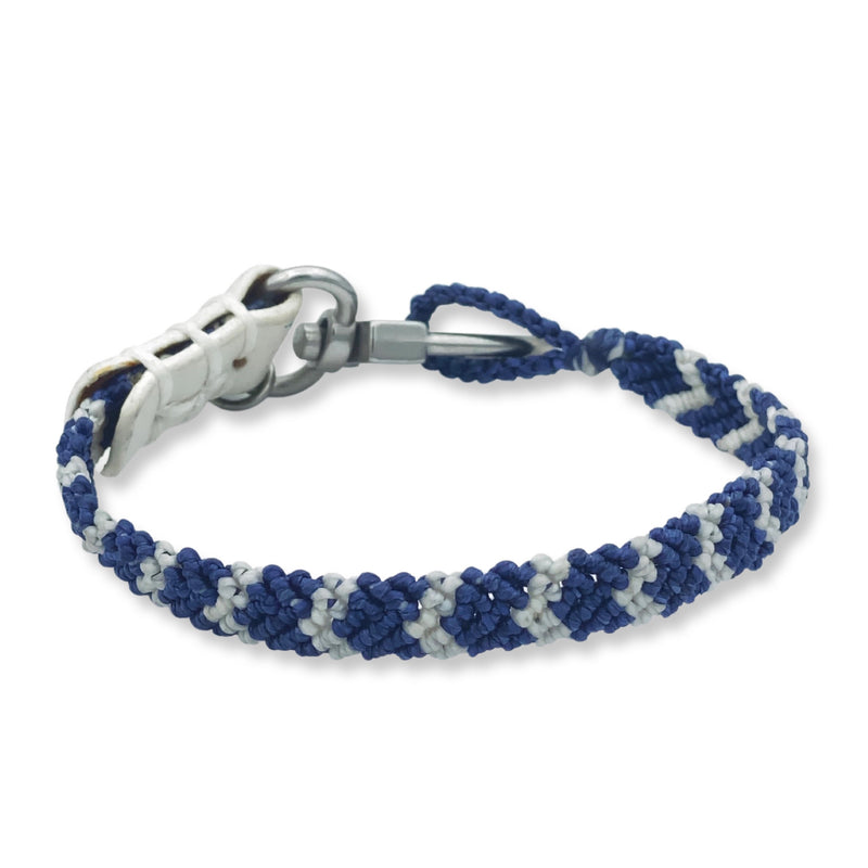 Hand-knotted Stripe Chevron Bracelet